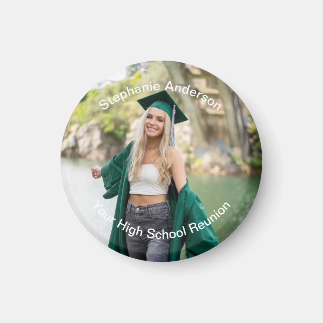 Photo High School Reunion Family Reunion Company Magnet (Front)