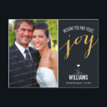 PHOTO HOLIDAY CARD chalkboard glitter black gold<br><div class="desc">Send and extra special message with style and pizzazz this year... Personalised with your details & photos my modern holiday products are sure to stand out from the flurry of greetings your friends and family will receive this season and will make a special memento that will be treasured long after...</div>