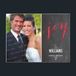 PHOTO HOLIDAY CARD chalkboard glitter type red<br><div class="desc">Send and extra special message with style and pizzazz this year... Personalised with your details & photos my modern holiday products are sure to stand out from the flurry of greetings your friends and family will receive this season and will make a special memento that will be treasured long after...</div>