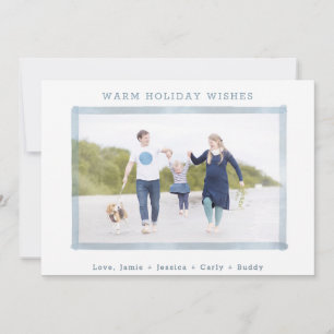 PHOTO HOLIDAY CARD Coastal Beach Christmas