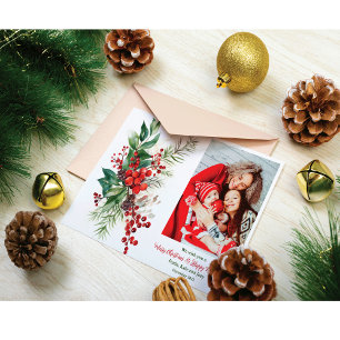 Photo Holiday Christmas Greeting Card