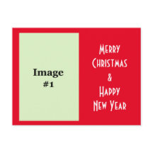 photo holiday Christmas greeting postcard