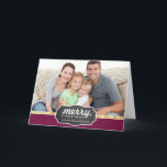 PHOTO HOLIDAY gold foil band chalkboard sign plum<br><div class="desc">Send and extra special message with style and pizzazz this year... Personalised with your details & photos my modern holiday products are sure to stand out from the flurry of greetings your friends and family will receive this season and will make a special memento that will be treasured long after...</div>