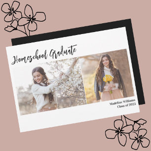 Photo Homeschool Graduation Announcement