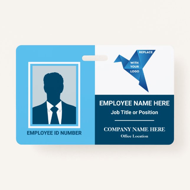 Photo Hospital Medical Company Any Colour Template ID Badge (Front)