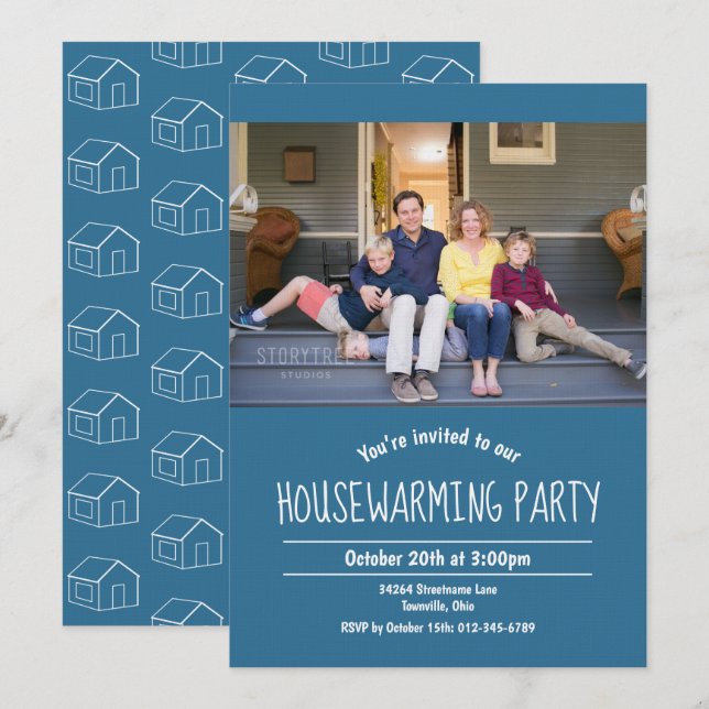 Photo Housewarming Invitation (Front/Back)