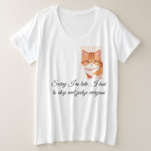 Photo Humour Quote Front Back Double Heart Cat Paw