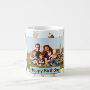 Photo Ice Cream Mug with Text