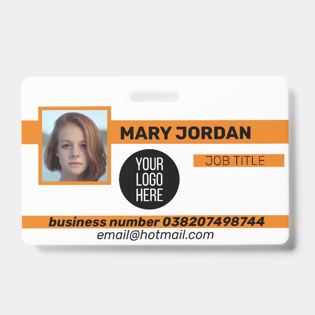 Photo ID badge (Front)