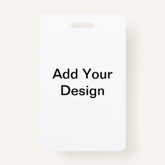 Photo ID Badge Add Your Design Badge