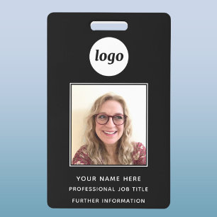 Photo ID Clean Professional Name Badge