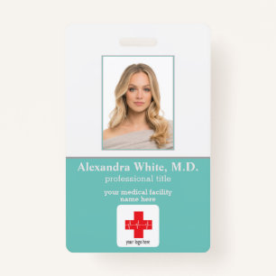 Photo ID Employee Hospital Medical Professional ID Badge