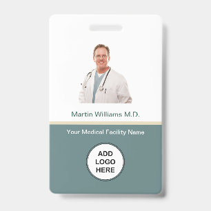 Photo ID Hospital Medical Professional Name Badge