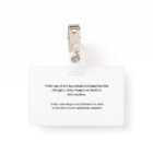 Photo ID Identification Custom Card Badge