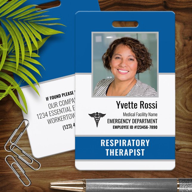 Photo ID Personalised Medical Employee Badge (Creator Uploaded)
