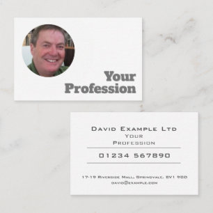 Photo ID Your Image on a Business Card