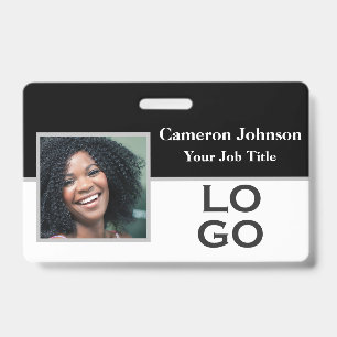 Photo Identification with Custom Logo ID Badge
