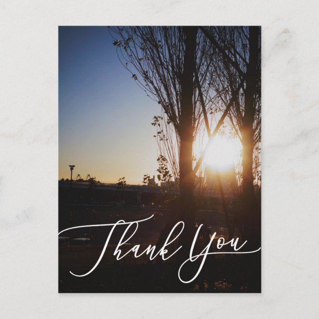 photo image card, thank you card (Front)