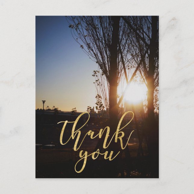 photo image card, thank you card (Front)