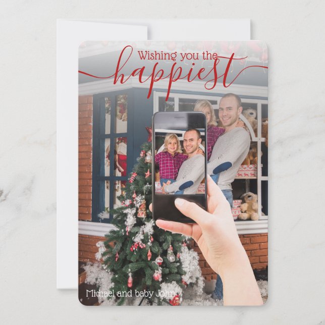 PHOTO IN PHOTO - Awesome Cell Photo Holiday Wishes (Front)