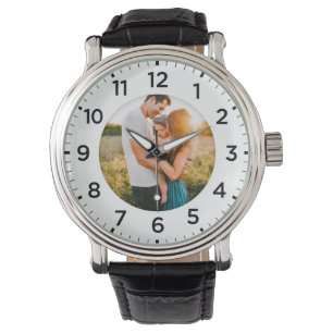 Photo Inlay Personalised Leather Watch