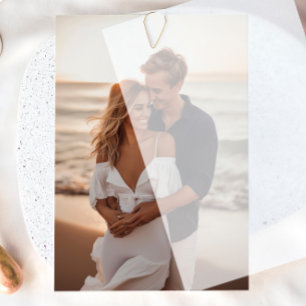 Photo Insert Card for Vellum Bridal Shower Invite