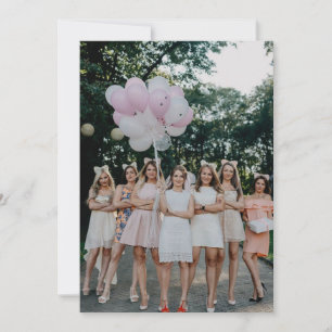Photo Insert Card for Vellum Bridal Shower Invite