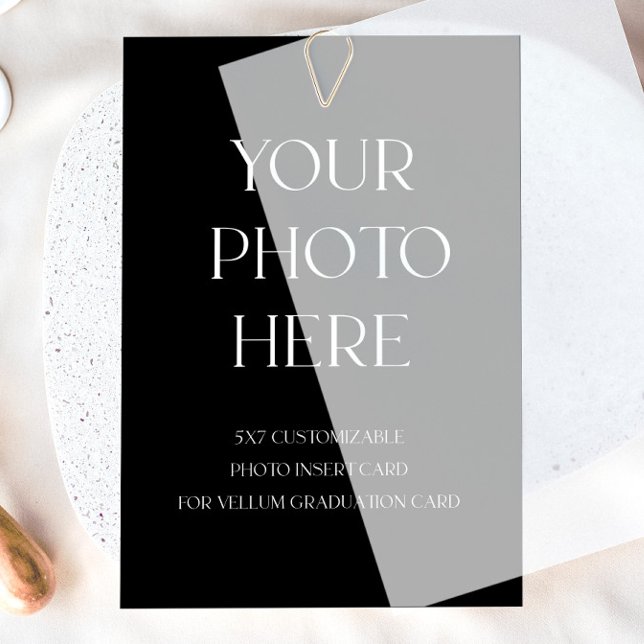Photo Insert Card for Vellum Graduation Card (Creator Uploaded)
