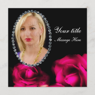 Photo Insert Card - Multi Use - Roses