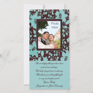 Photo Insert Cards ~ Thank You Wedding Flowers