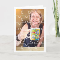 Photo into jigsaw card, Happy Birthday puzzler