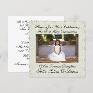 Photo Invitation - First Holy Communion Invitation