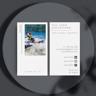 Photo jetski jet ski modern Business Card