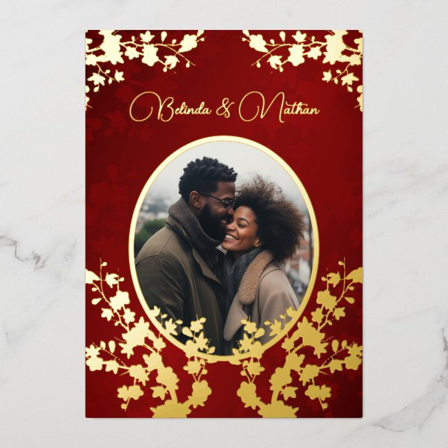 Photo  Jewel Tone Floral Wedding  (Front)