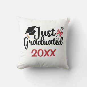 Photo Just Graduated Diploma and Cap Your Year Cushion