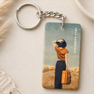 Photo Keychain   Custom Portrait Keepsake Gift