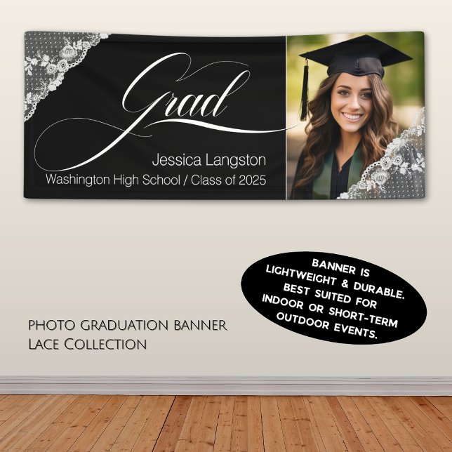Photo Lace Graduation Banner (Creator Uploaded)