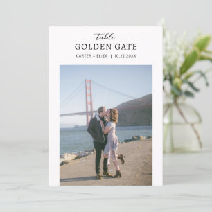 Photo Landmark Location Table Number Card Sign