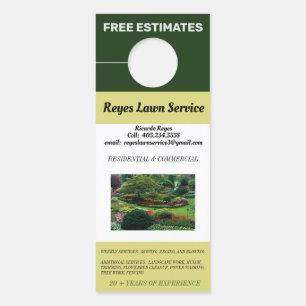 Photo Landscaping & Lawn Service Green Door Hanger
