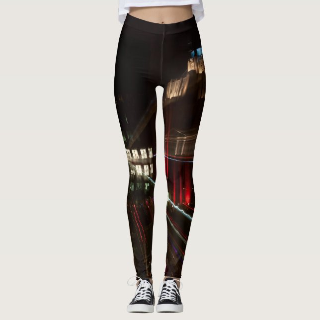 Photo leggings abstracted, building (Front)