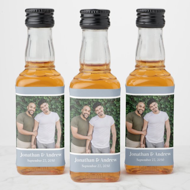 Photo LGBTQ Wedding Liquor Bottle Label (Bottles)