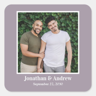 Photo LGBTQ Wedding Sticker