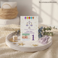 Photo & Libra Birthday with Gold & Balloons