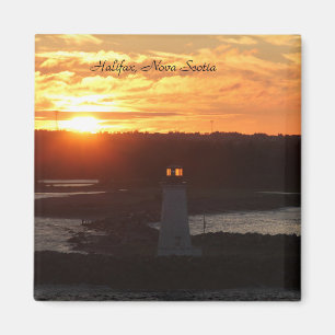Photo, Lighthouse, Sunrise, Halifax Magnet