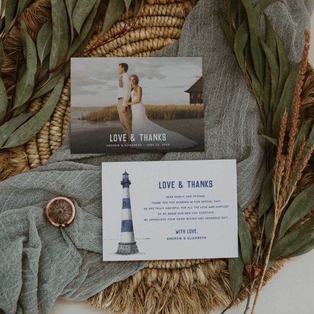 Photo & Lighthouse Thank You Card (Creator Uploaded)