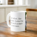 Photo Like Father Like Daughter or Son Coffee Mug<br><div class="desc">Celebrate the special bond between father and child with our heartwarming "Like Father Like Daughter or Son" Coffee Mug. This personalised mug captures the essence of the unique connection shared between a dad and his child, making it the perfect gift for Father's Day, birthdays, or any occasion. Crafted with care,...</div>