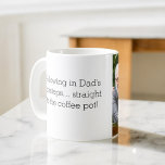 Photo Like Father Like Daughter or Son Coffee Mug<br><div class="desc">Celebrate the special bond between father and child with our heartwarming "Like Father Like Daughter or Son" Coffee Mug. This personalised mug captures the essence of the unique connection shared between a dad and his child, making it the perfect gift for Father's Day, birthdays, or any occasion. Crafted with care,...</div>