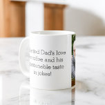 Photo Like Father Like Daughter or Son Coffee Mug<br><div class="desc">Celebrate the special bond between father and child with our heartwarming "Like Father Like Daughter or Son" Coffee Mug. This personalised mug captures the essence of the unique connection shared between a dad and his child, making it the perfect gift for Father's Day, birthdays, or any occasion. Crafted with care,...</div>