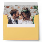 Photo Liner & Return Address Simple Script Wedding