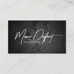 Photo Logo black stone Business Card